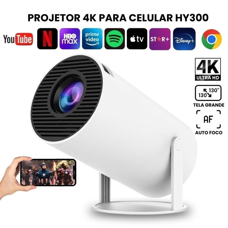 Garanta já o seu Projetor 4K HY300 — antes que acabe